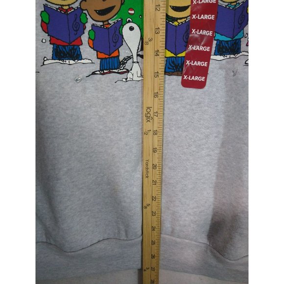 Peanuts Snoopy Charlie Brown Christmas 2022 Gray Size XL Light Up Sweatshirt - Picture 5 of 9